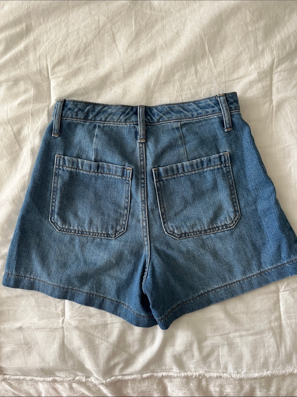 Universal Thread Denim High-Rise Jean Shorts - Medium Blue - Picture 3 of 4